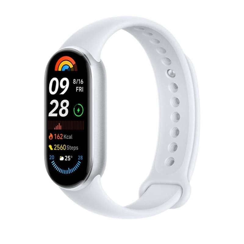 Original Xiaomi Smart Band 9 Global 1.62 inch AMOLED Screen 5ATM Waterproof Smart Watch, Support Blood Oxygen / Heart Rate Monitor (Silver)