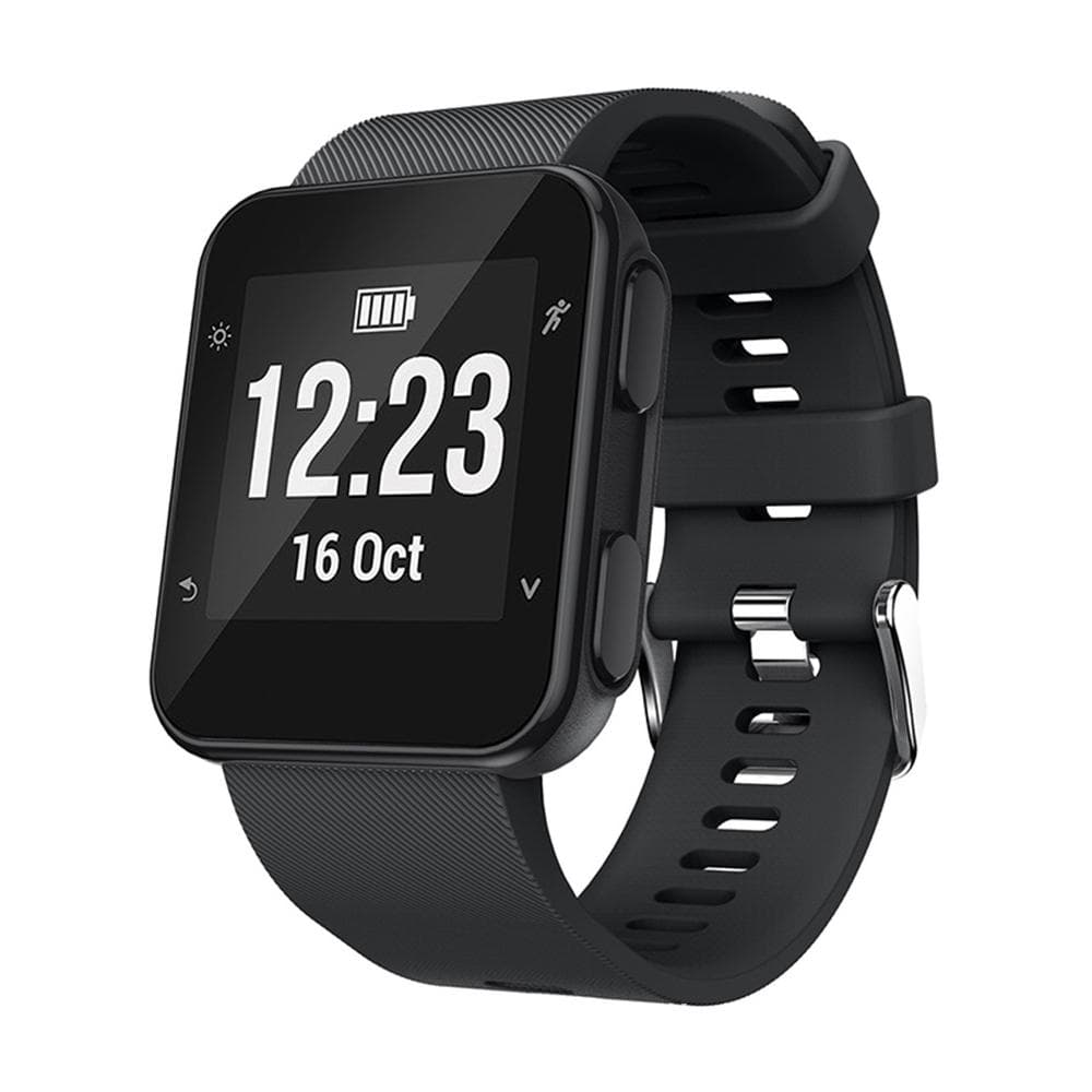 Silicone Sport Watch Band for Garmin Forerunner 35 (Black)