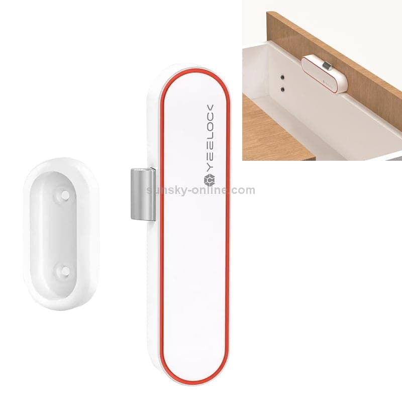Original Xiaomi Youpin YEELOCK Smart Drawer Cabinet Lock Switch, US Plug (White)