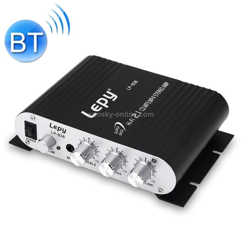 Car 2.1CH HIFI Subwoofer Amplifier Audio, Support MP3 (Black)