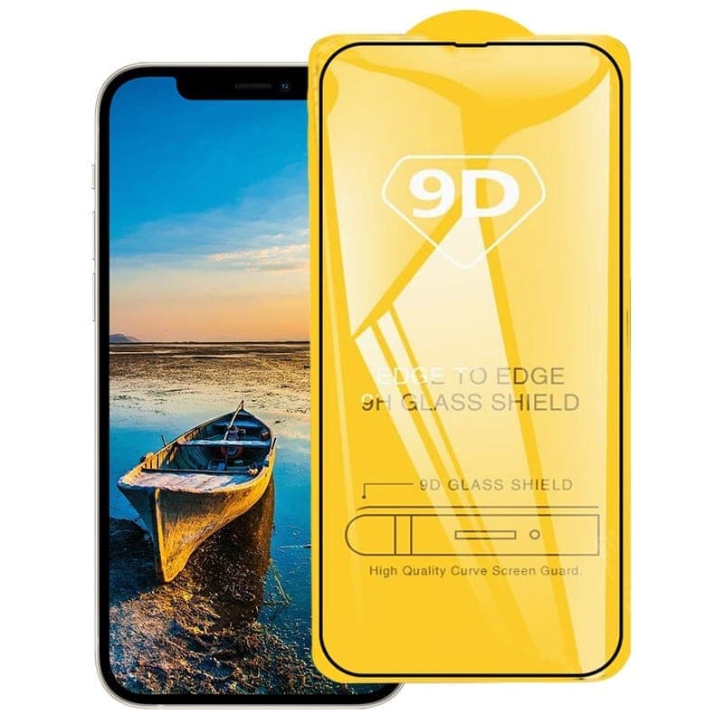 For iPhone 17e / 16e / 13 / 13 Pro 9D Full Glue Full Screen Tempered Glass Film