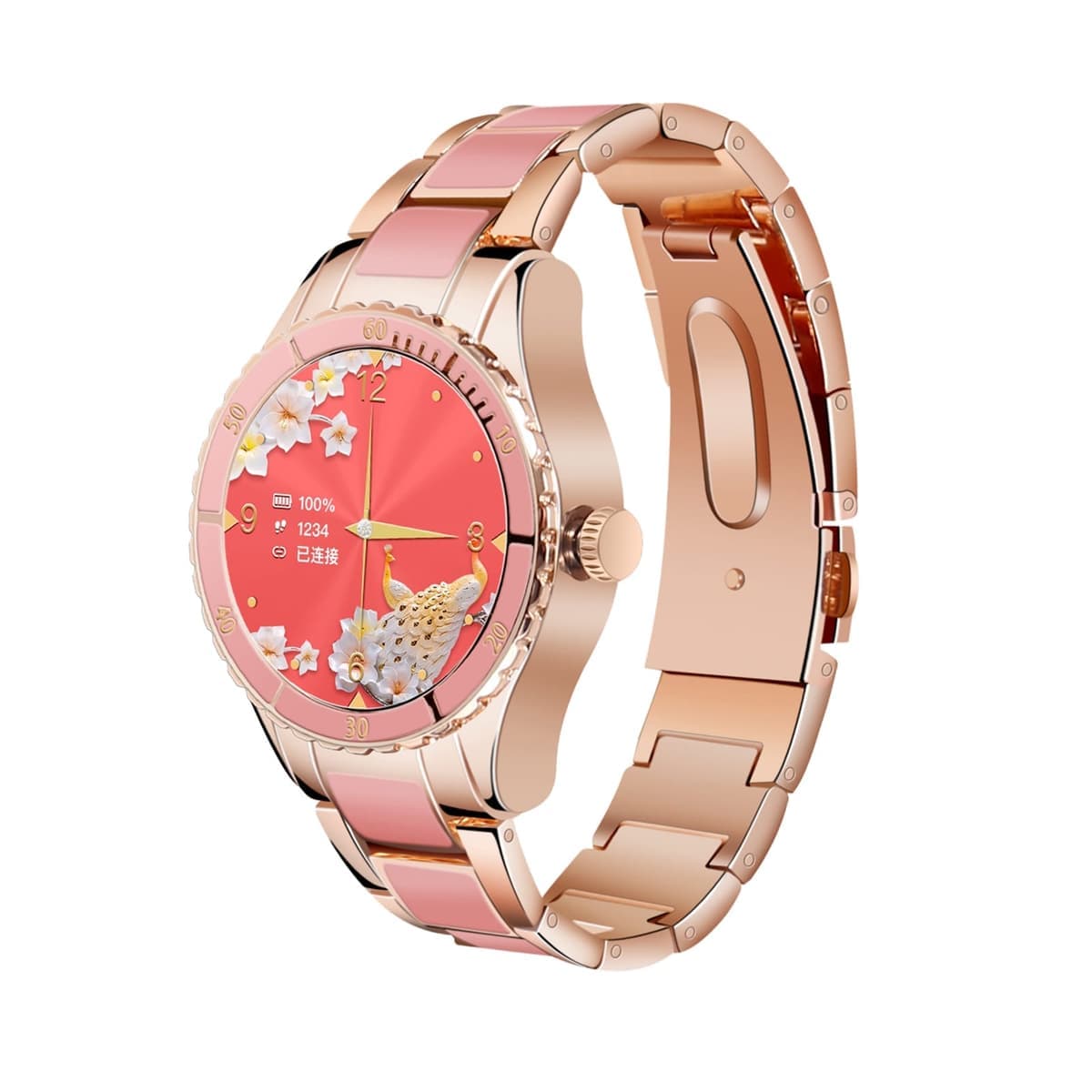 Z73 1.09 inch Touch Screen Smart Bracelet, Support Sleep Monitoring / Heart Rate Monitoring / Voice Control / Women Menstrual Cycle Reminder (Pink)
