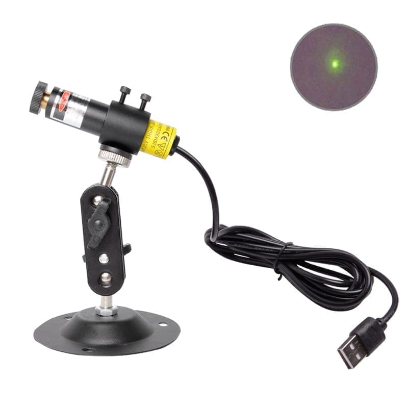 USB Power Laser Positioning Light with Holder, Style:100wm Dot