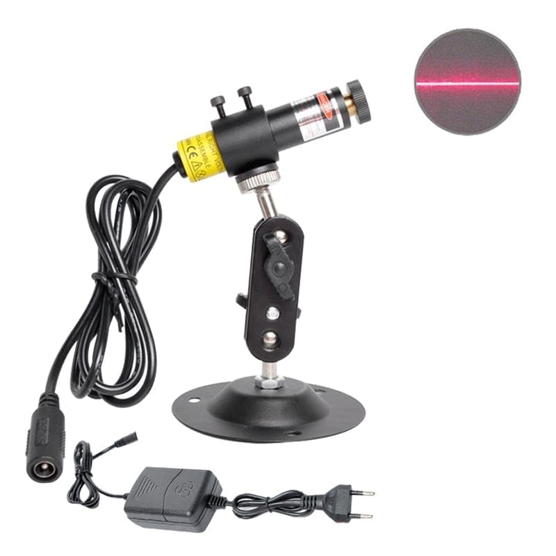 Laser Positioning Light with Holder, EU Plug, Style:100wm Line
