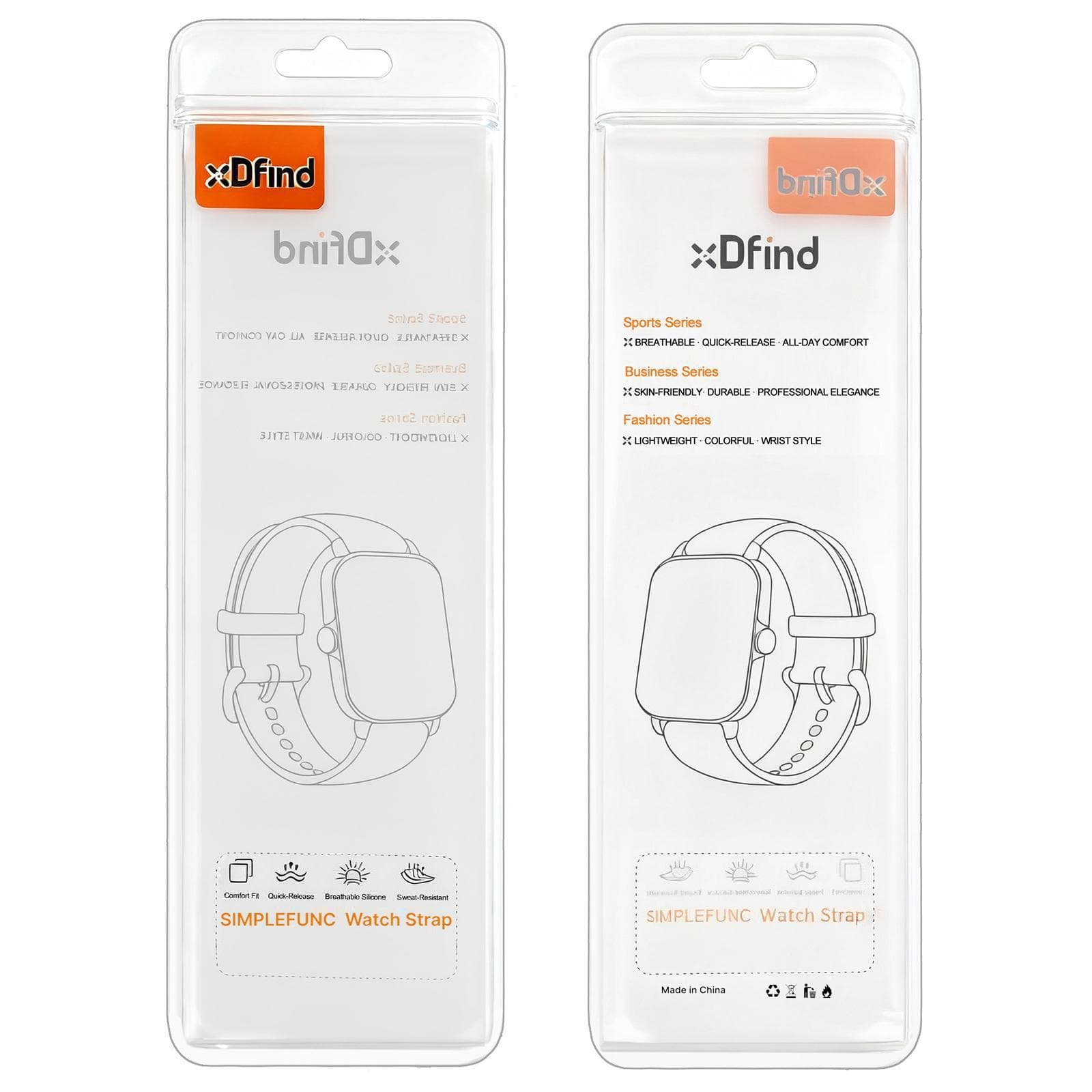 For Garmin Forerunner 35/30/35J/ForeAthlete 35J xDfind Silicone Watch Band