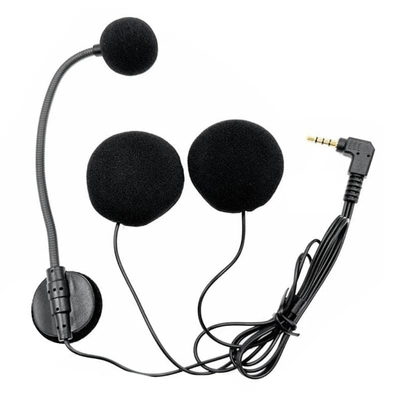 Motorcycle Half Helmet Intercom Headset Microphone (Black)