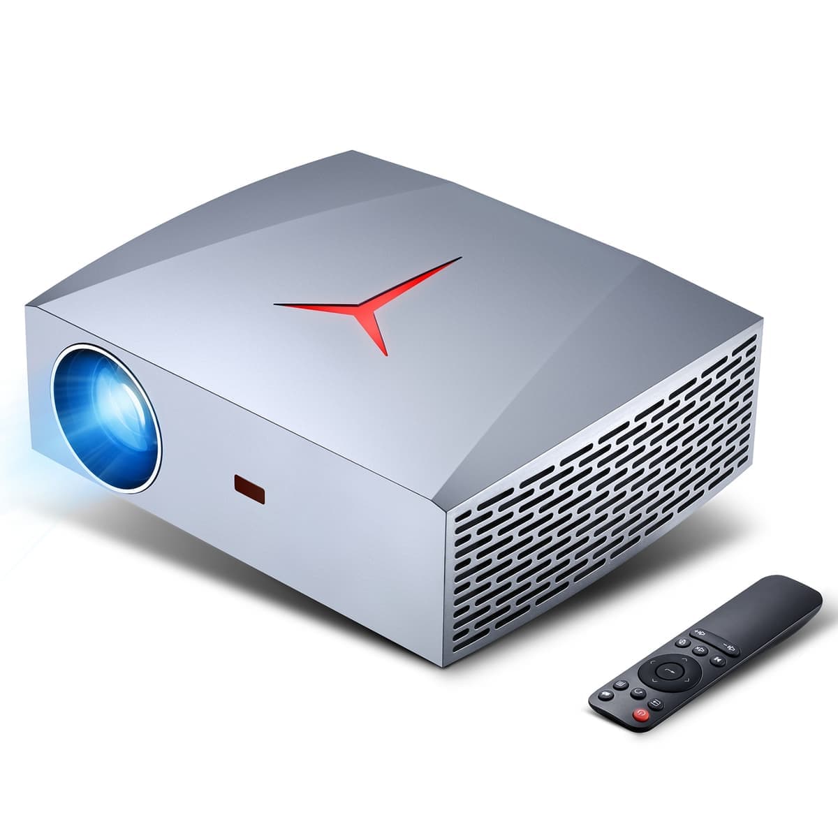 VIVIBRIGHT F40 1920x1080 4200 Lumens Portable Home Theater Wireless Smart Projector with Remote Control, Android Version, EU Plug (Silver)
