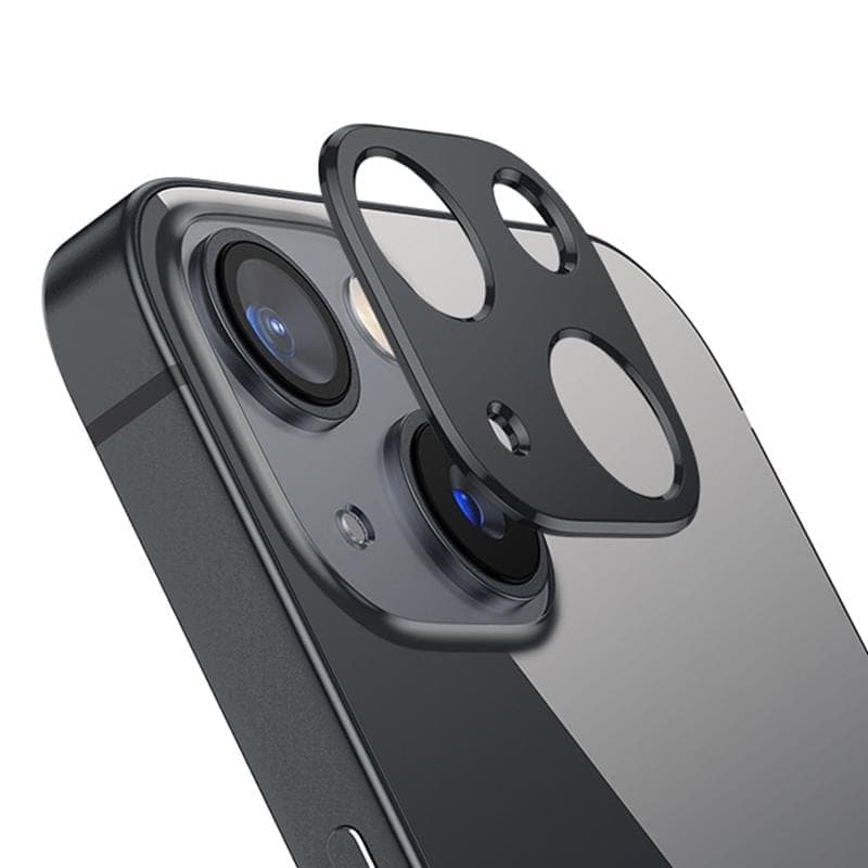 For iPhone 13 / 13 mini XDcase Titanium Alloy Hollow Camera Lens Protector (Black)
