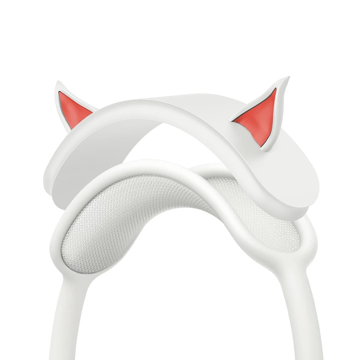 For AirPods Max XDcase Elf Ear Silicone Headband Decorative Cover (White)