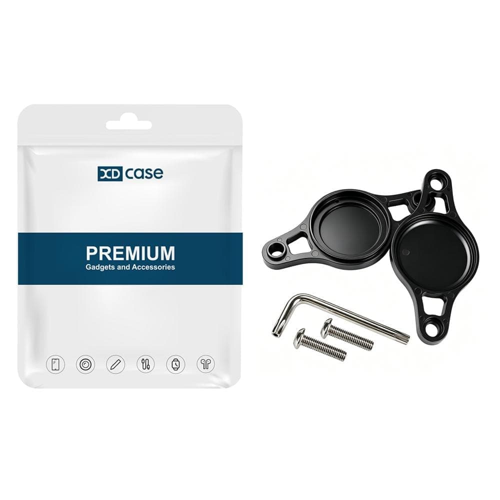 For AirTag 2nd Gen / 1st Gen XDcase Bicycle Tracker Device Holder Protective Cover (Black)