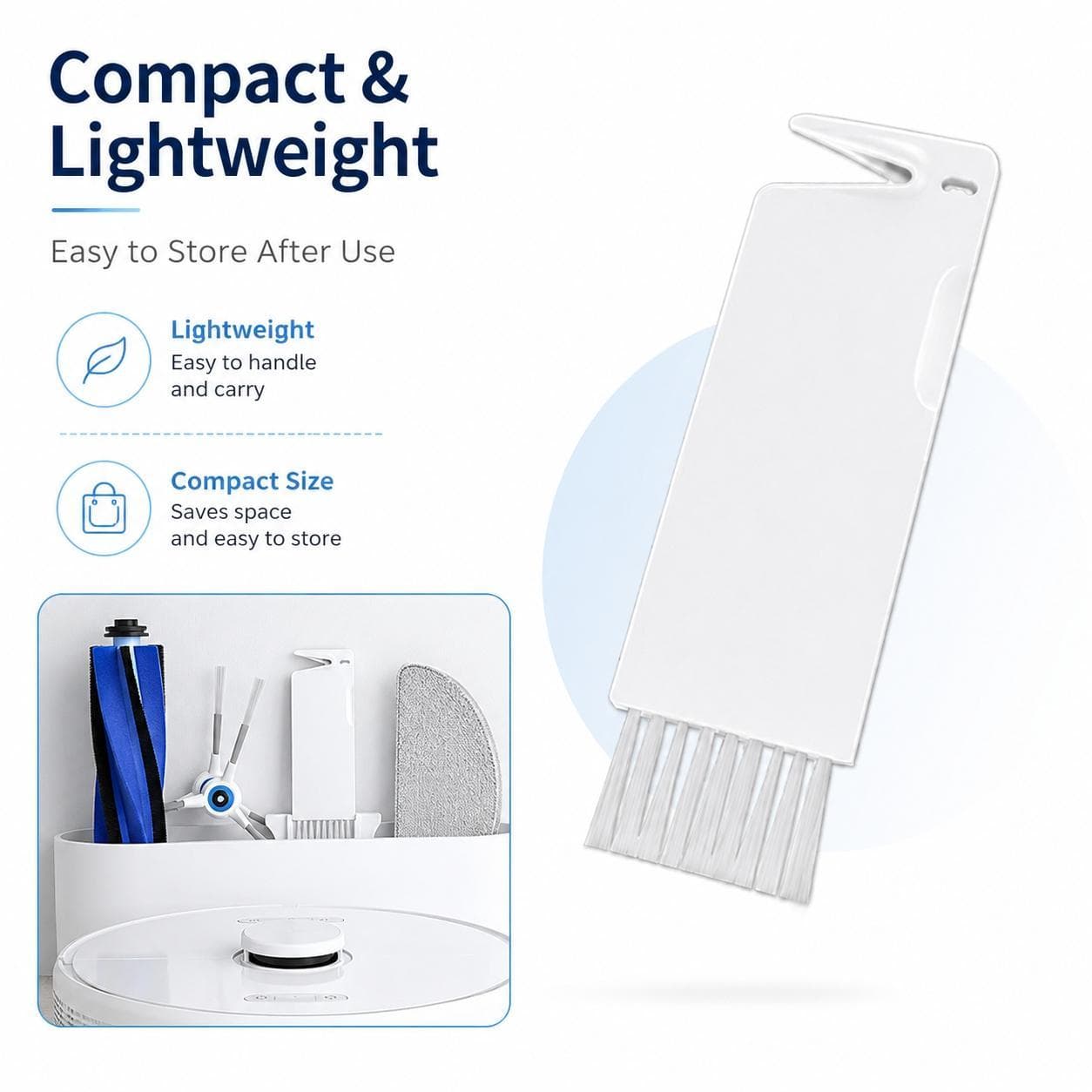Robot Vacuum Cleaner Universal Cleaning Tool, Specification:White Cleaning Brush