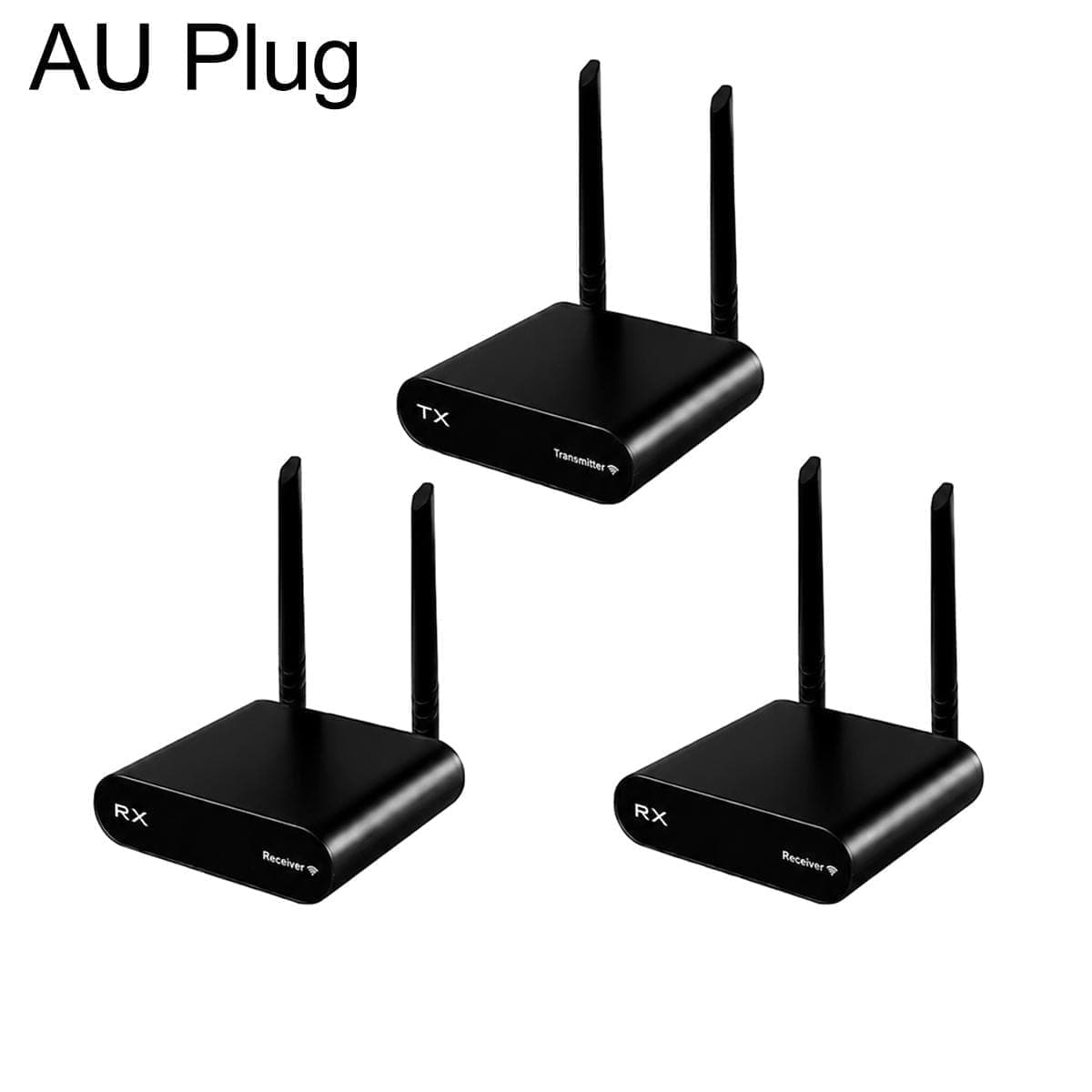 AU680 Audio Transmission Adapter Wireless Speaker Transmitter and Receiver Kit, with 2 Receivers