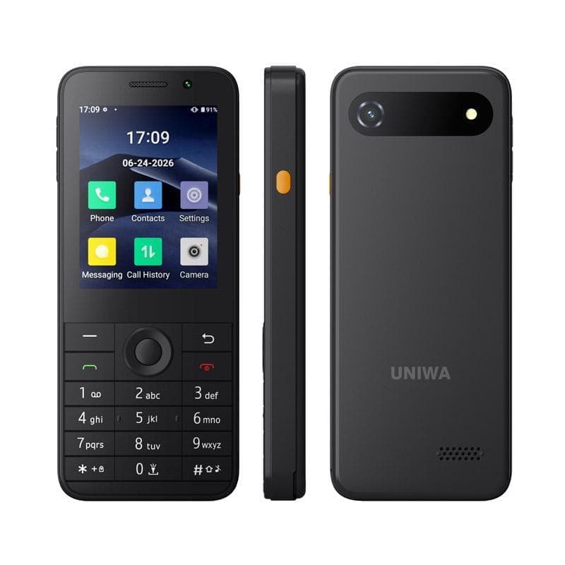 UNIWA A2808 Keypad Phone, 3GB+32GB, Network: 4G(Black)