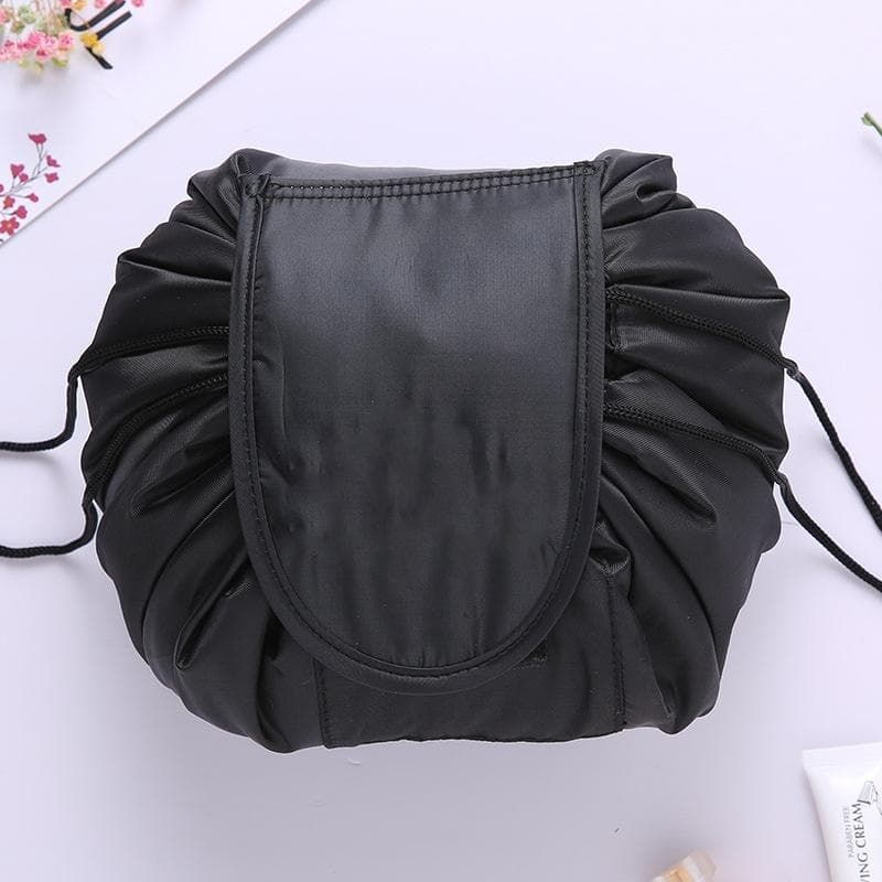 Travel Large Volume Drawstring Bag Cosmetic Sundries Storage Bag (Black)