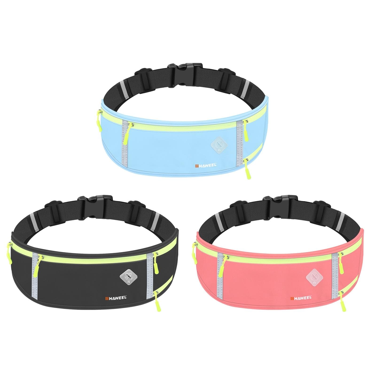 HAWEEL Running Belt Waist Fanny Pack Bag Sports Waterproof Waist Phone Pocket (Pink)