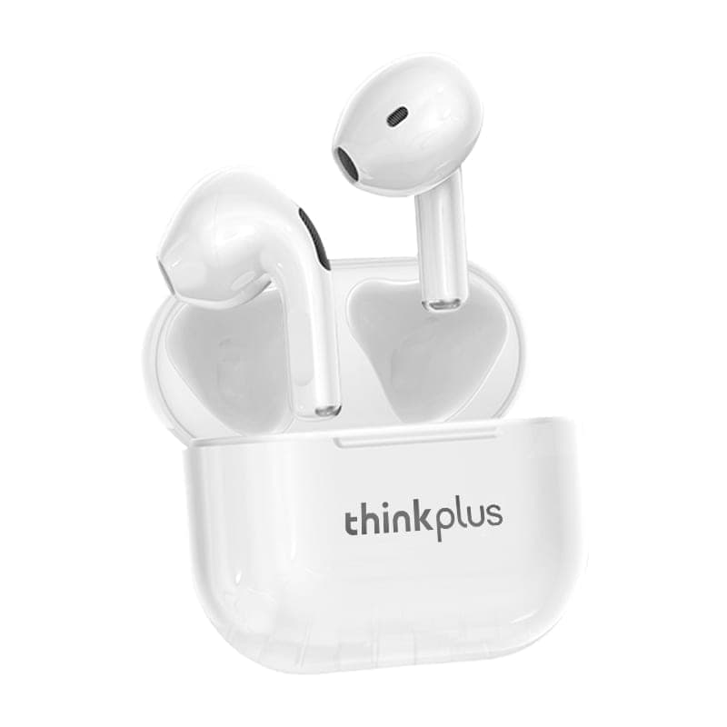 Original Lenovo LivePods LP40 TWS IPX4 Waterproof Bluetooth Earphone with Charging Box, Support Touch & HD Call & Siri & Master-slave Switching (White)