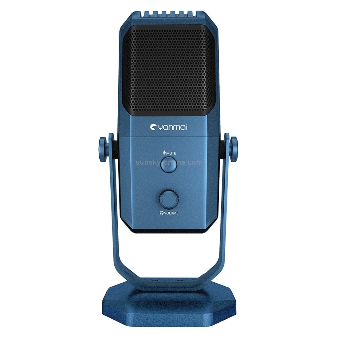 Yanmai SF-900 Multi-function Four Directivity Studio Recording Condenser Microphone with Desktop Stand (Blue)