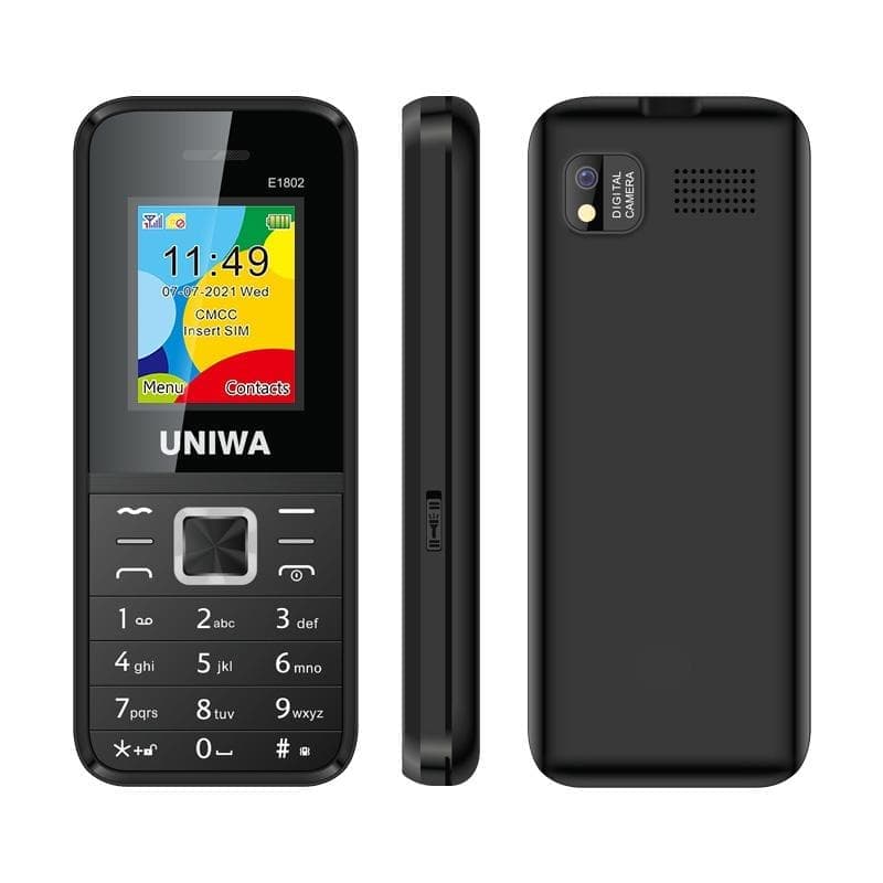 UNIWA E1802 Mobile Phone, 1.77 inch, 1800mAh Battery