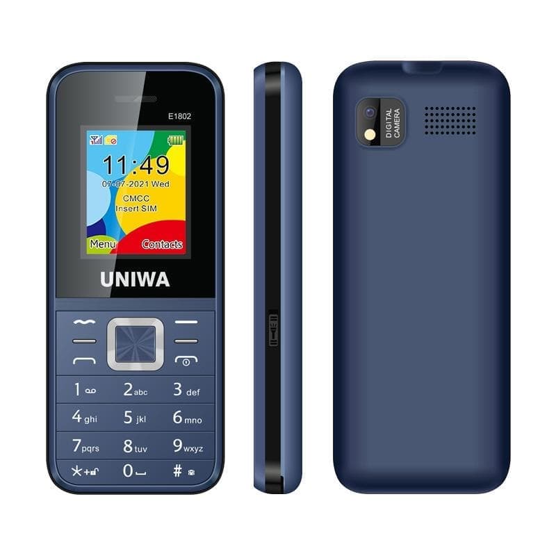 UNIWA E1802 Mobile Phone, 1.77 inch, 1800mAh Battery