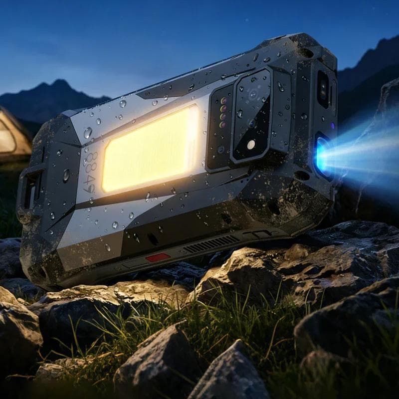 Unihertz 8849 Tank X Projector Rugged Phone, 16GB+512GB, Side Fingerprint, Night Vision, 6.78 inch Android 15 MediaTek Dimensity 8200 Octa Core, Network: 5G, NFC (Black)