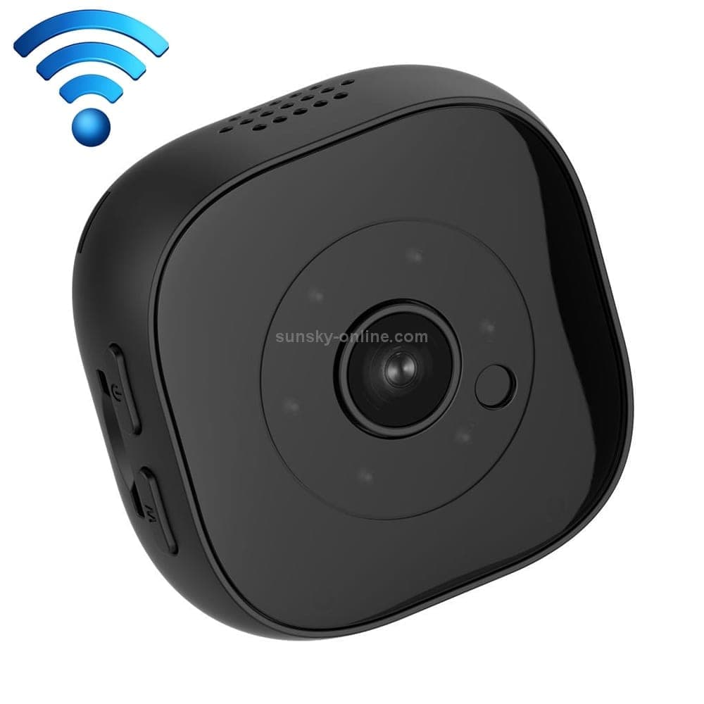 H9 Mini HD 1280 x 720P 120 Degree Wide Angle Wearable Smart Wireless WiFi Surveillance Camera (Black)