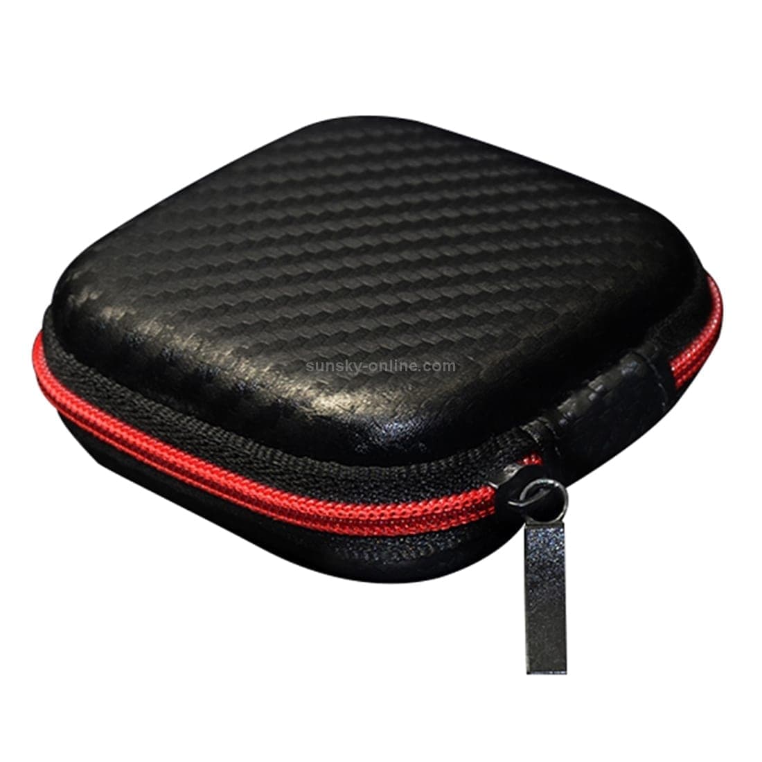 KZ Data Wire Charger Earphone Portable Carbon Fibre Texture Receiving Case (Black)