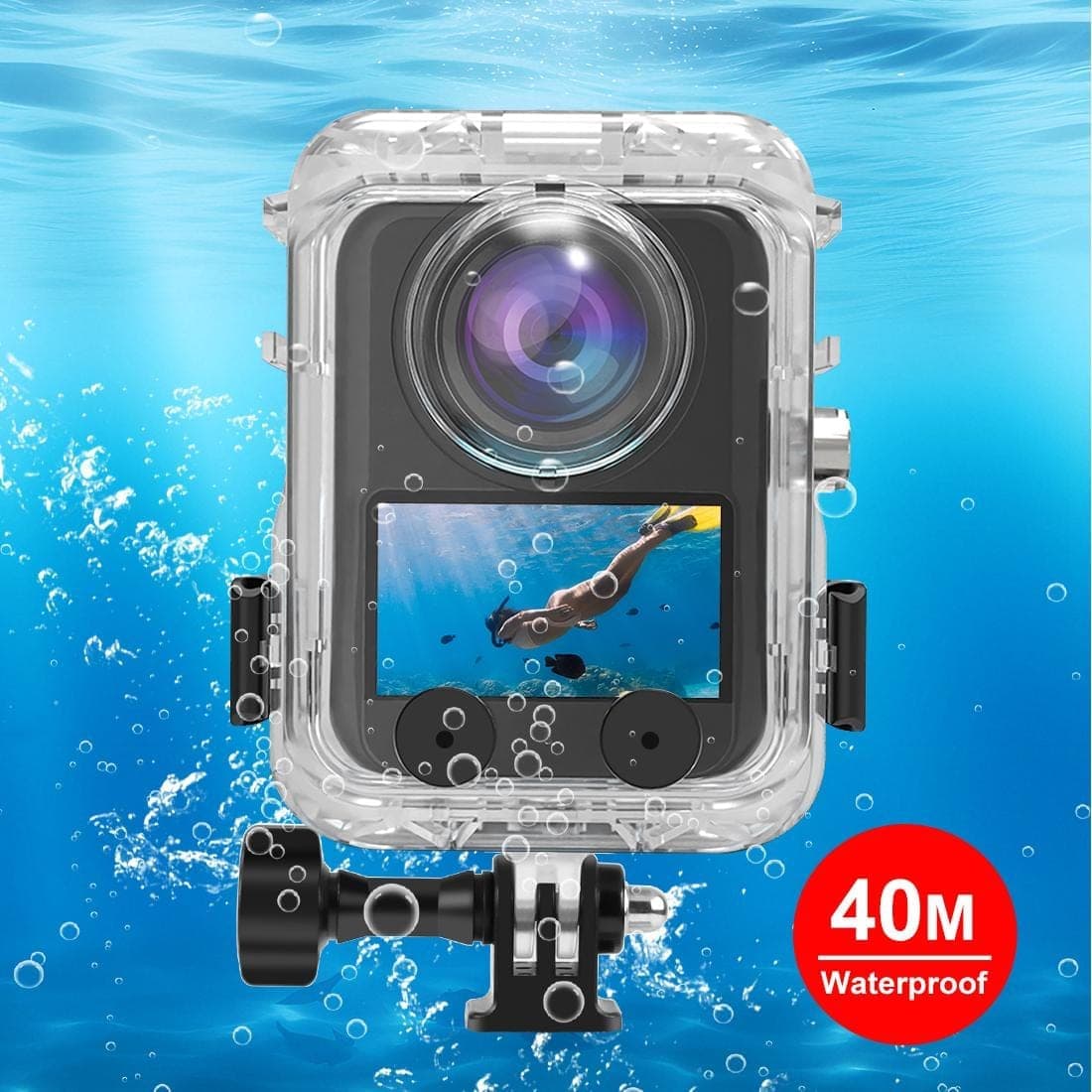 For DJI Osmo 360 / 360 II PULUZ 40m Depth Waterproof Camera Case Diving Housing Underwater Cover