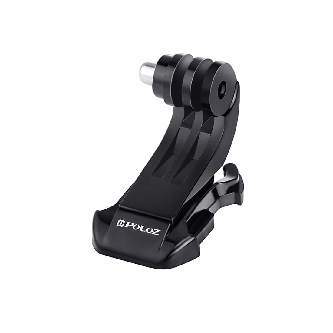 PULUZ Black Vertical Surface J-Hook Buckle Mount for PULUZ Action Sports Cameras Jaws Flex Clamp Mount for GoPro, Insta360, DJI and Other Action Cameras (Black)