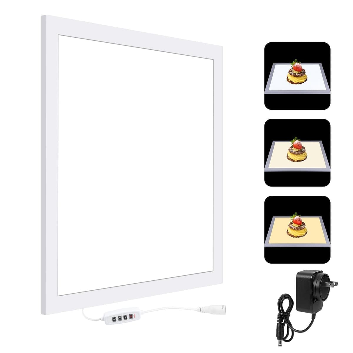 PULUZ 1000LM LED Acrylic No Polar Dimming Shadowless Light Pad with Switch for 40cm Photo Studio Box