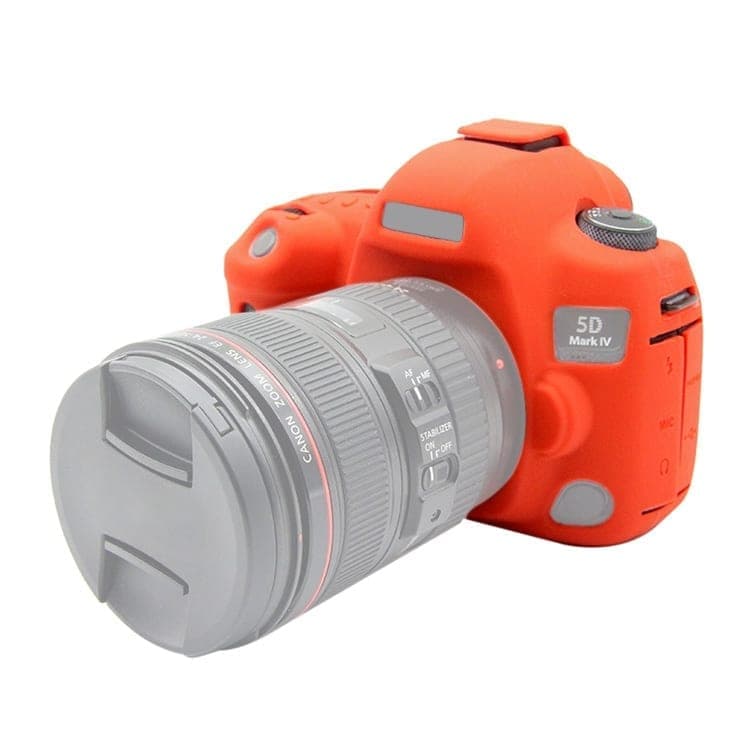 PULUZ Soft Silicone Protective Case for Canon EOS 5D Mark IV (Red)