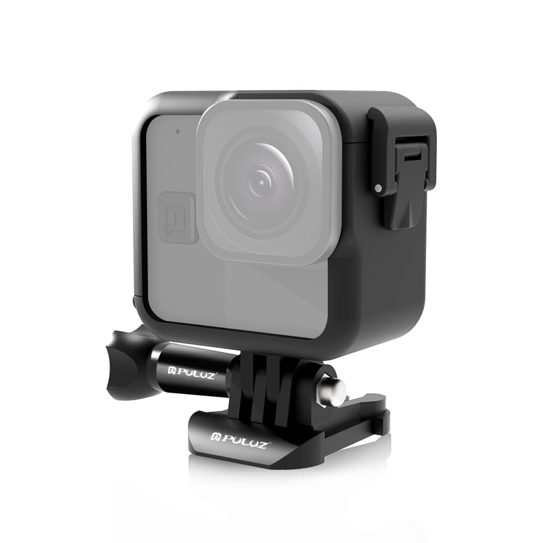 For GoPro Hero11 Black Mini PULUZ PC Plastic Border Frame with Buckle Basic Mount & Screw (Black)