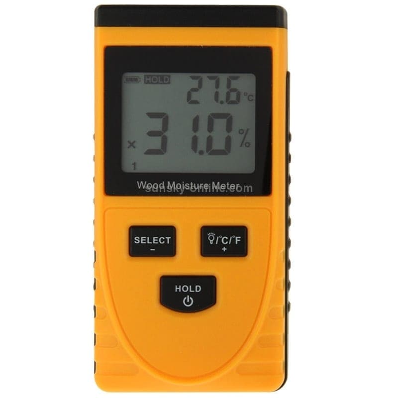 GM630 Digital Wood Moisture Meter with LCD (Orange)