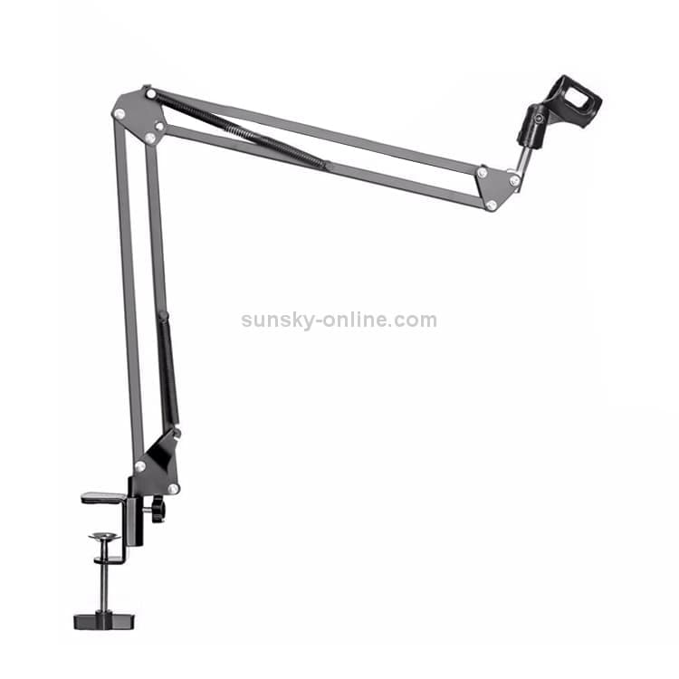 NB-35 Adjustable Table Mount Recording Microphone Suspension Arm Stand Clip Holder, For Studio Recording, Live Broadcast, Live Show, KTV, etc. (Black)