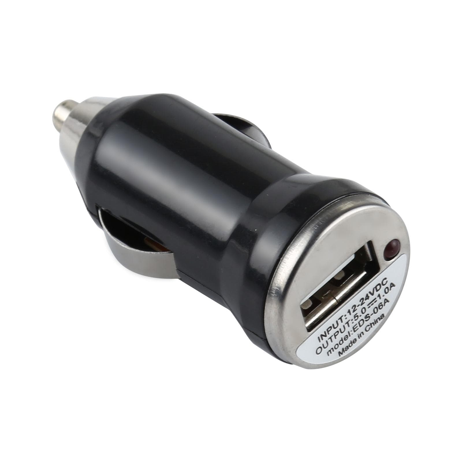 DC 5V / 1A USB Car Charger for Galaxy SIV / i9500 / SIII / i9300 / i8190 / S7562 / i8750 / i9220 / N7000 / i9100 / i9082 / BlackBerry Z10 / HTC X920e / Nokia / Other Mobile Phones (Black)
