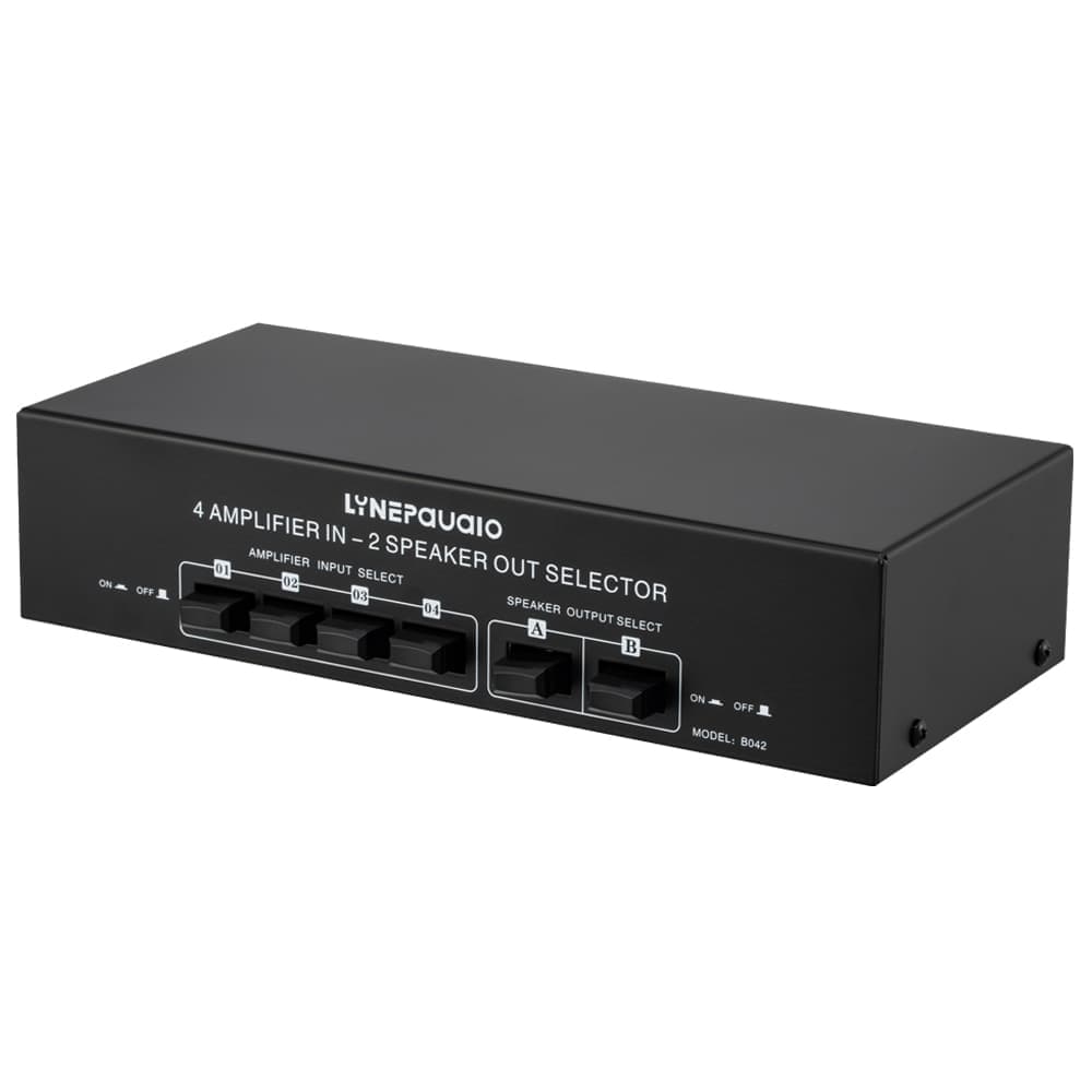 4 Input 2 Output Power Amplifier And Speaker Switcher Speaker Switch Splitter Comparator 300W Per Channel Without Loss Of Sound Quality