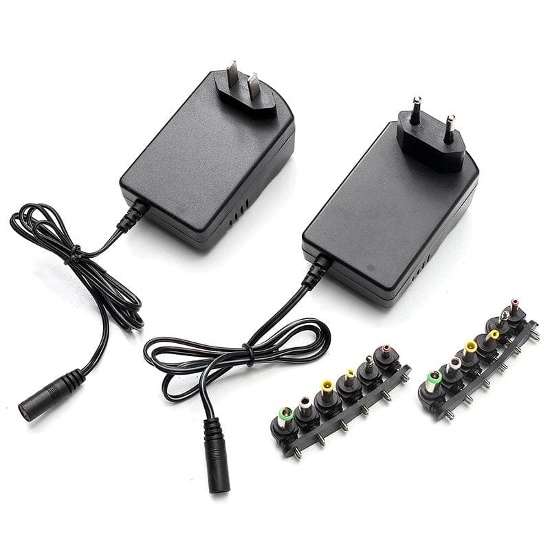Voltage Adjustable Universal Power Adapter 110 220V to 12V 3V 4.5V 6V 7.5V 9V AC DC Adapter 3A Max 12 Volt Power Supply Adapter, EU Plug