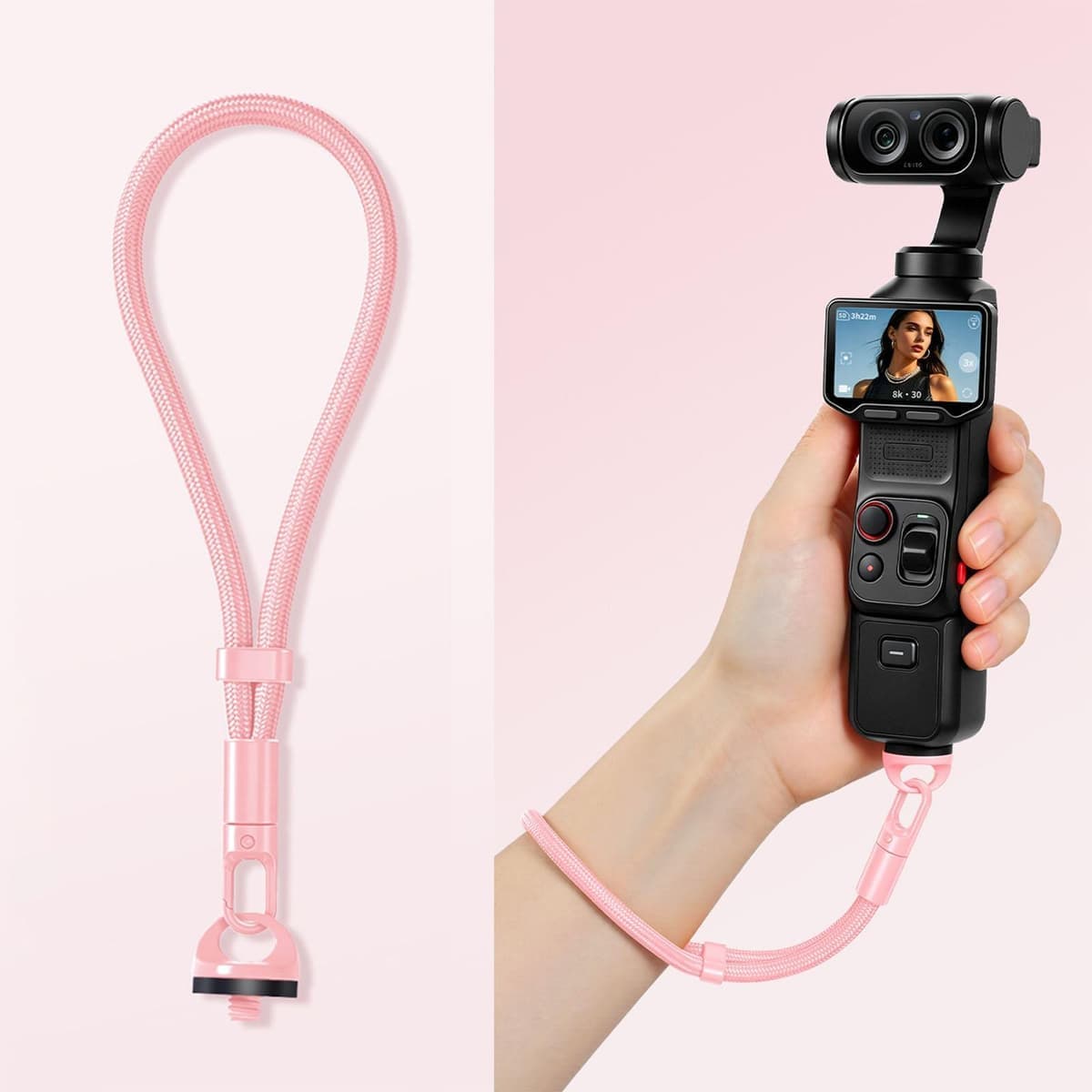 For Insta360 Luna Ultra Anti-Loss Self-Locking Adjustable Camera Wrist Lanyard