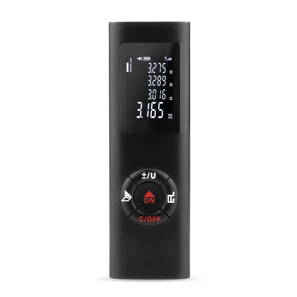 JQ-40 Mini Laser Distance Meter 40m Rechargeable Digital Handheld Laser Rangefinder Portable Laser Range Finder Build Measure