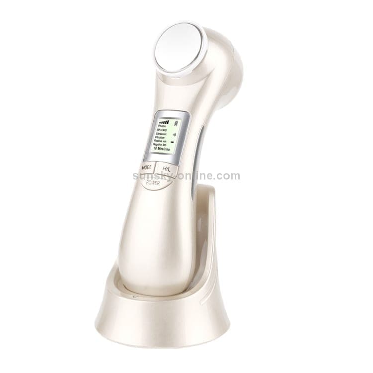 OFY9901 Face Skin EMS Mesotherapy Electroporation RF Radio Frequency Facial LED Photon Skin Care Face Lift Tighten Remove Wrinkle (White)