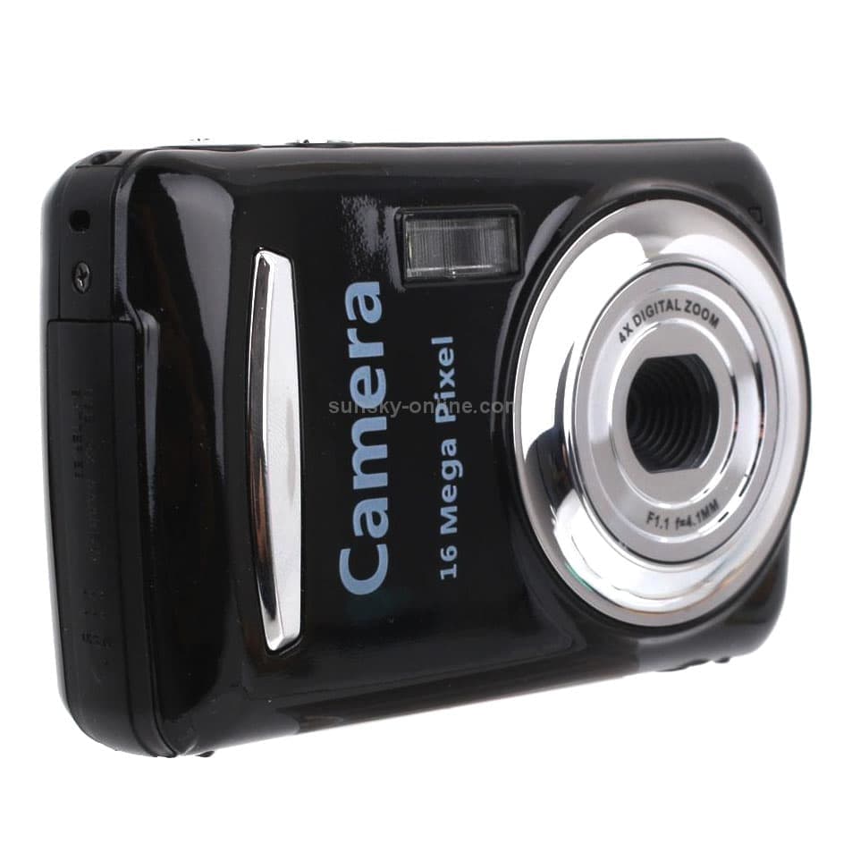 2.4 Inch 16MP 720P Mini LSR Cam Digital Camera for Kids Baby Cute Cartoon Multifunction Toy Camera Children Birthday (Black)