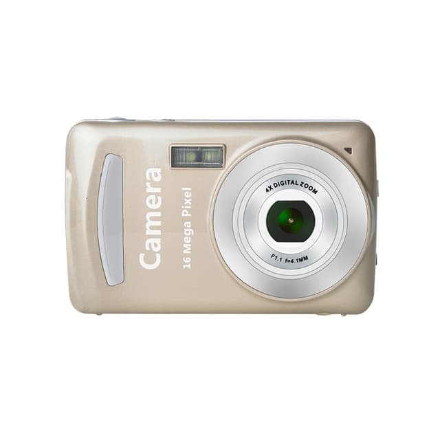 2.4 Inch 16MP 720P Mini LSR Cam Digital Camera for Kids Baby Cute Cartoon Multifunction Toy Camera Children Birthday (Gold)