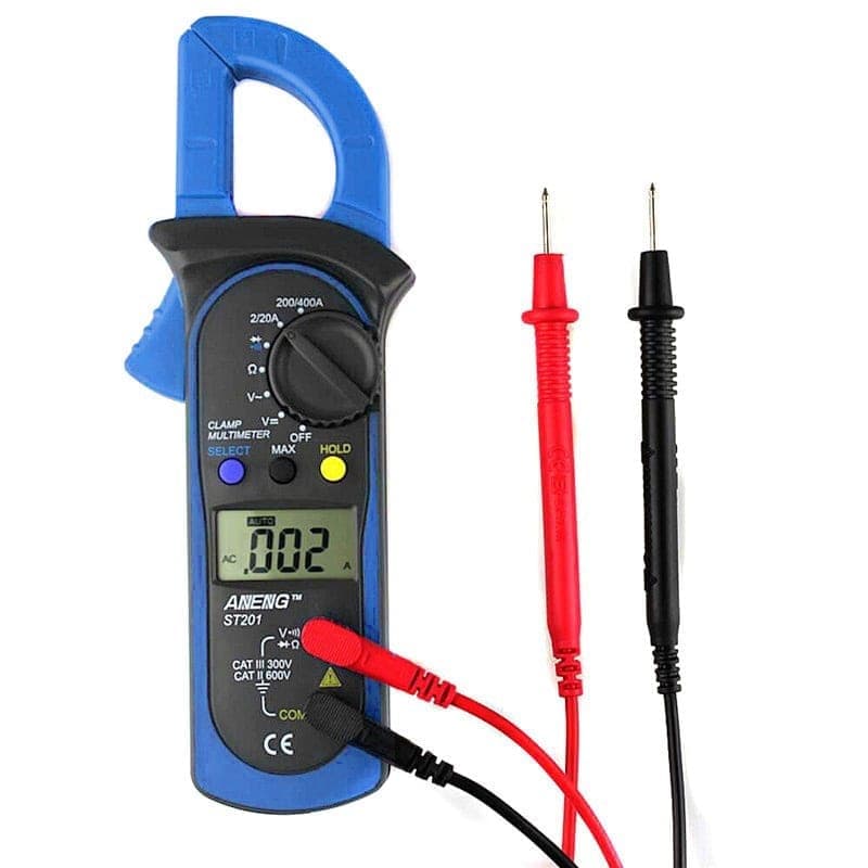 ANENG ST201 AC And DC Digital Clamp Multimeter Voltage And Current Measuring Instrument Tester (Blue)