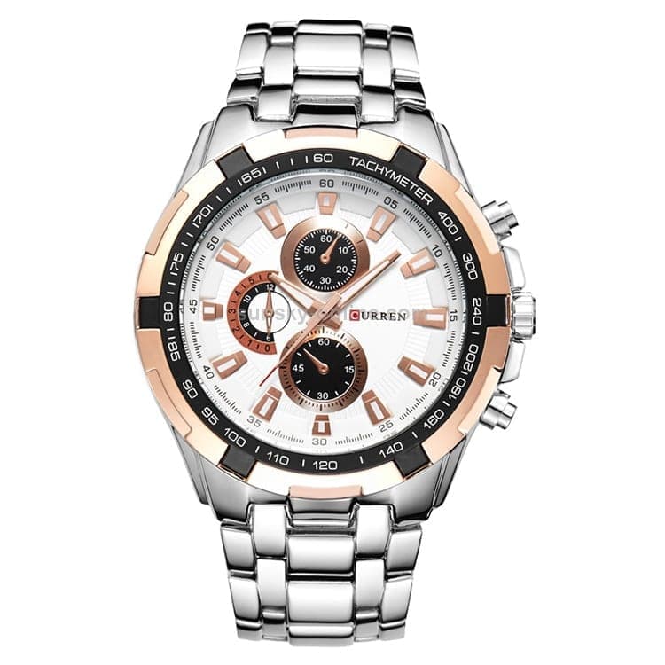 CURREN 8023 Men Stainless Steel Analog Sport Quartz Watch