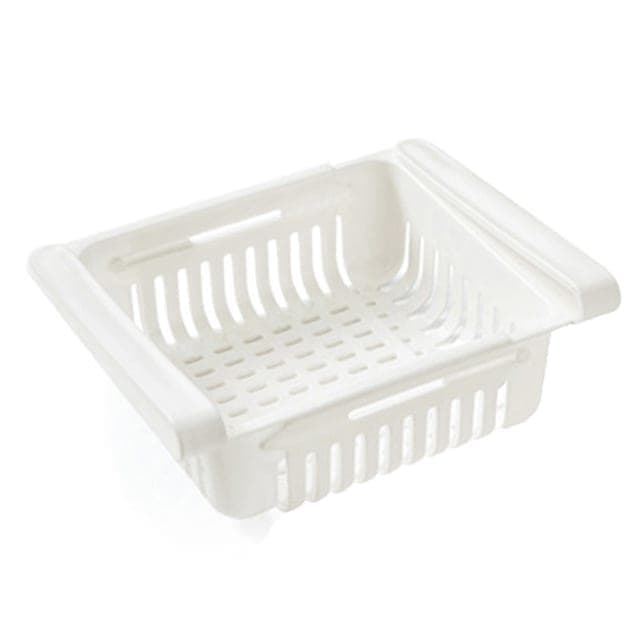 Refrigerator Storage Box Refrigerators Drawer Shelf (White)