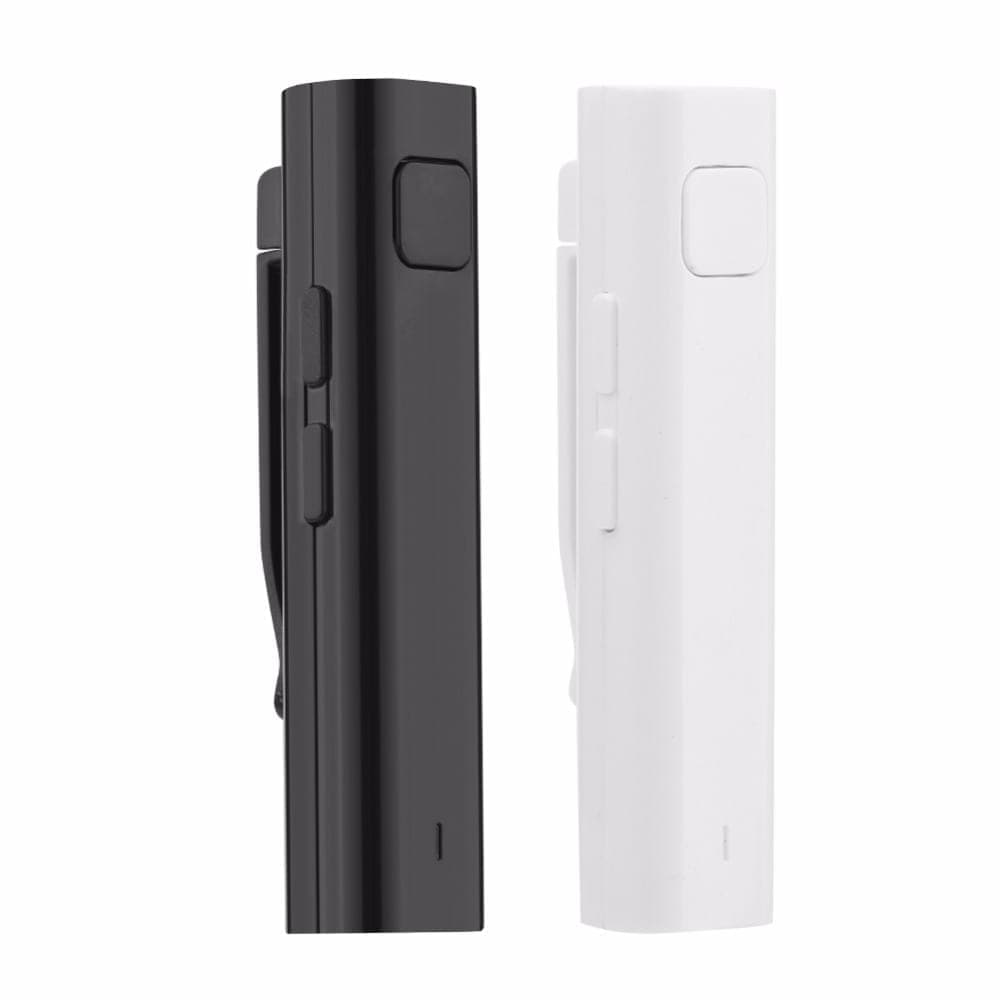 Bluetooth Receiver Smart Headphone Voice Translator 26 Multi-language Travel Business TF Card Voice Text Interpreter Earphone (White)