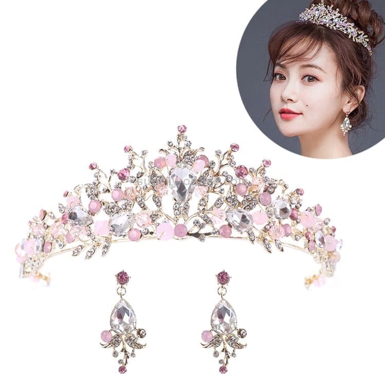 Pearl Bridal Crowns Handmade Headband Crystal Wedding Queen Crown Wedding Hair Clips