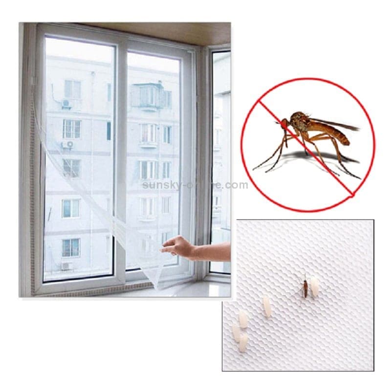 DIY Fly Mosquito Bug Mesh Window Screen Self-adhesive Anti-mosquito Net(13X15cm)