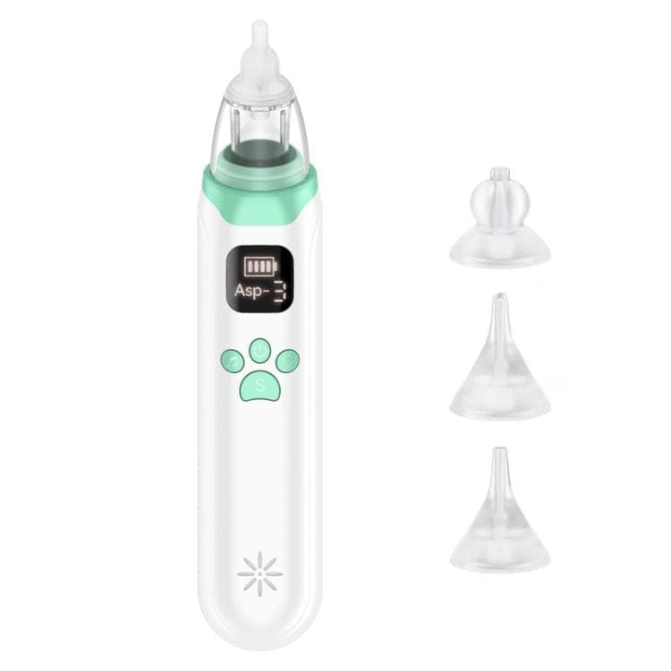 Infant Electric Nasal Aspirator With 3-gear Adjustable Nasal Clearer (White)