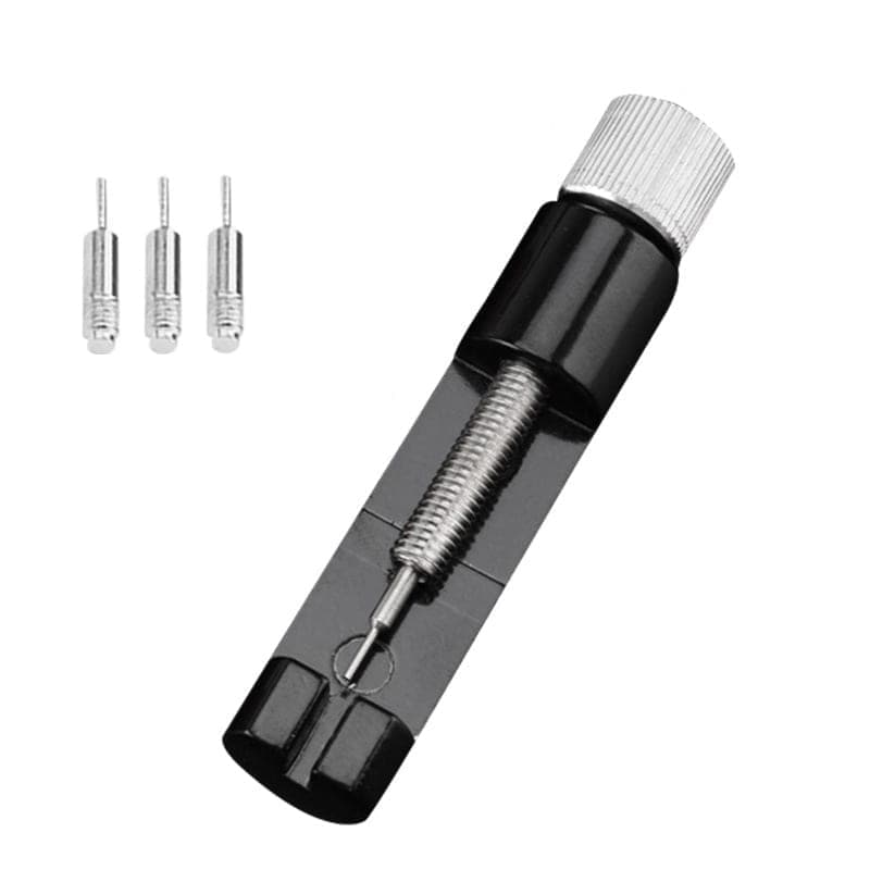 Adjustable Watch Strip Removal Metal Strap Bracelet Link Pin Repair Tool (Black)