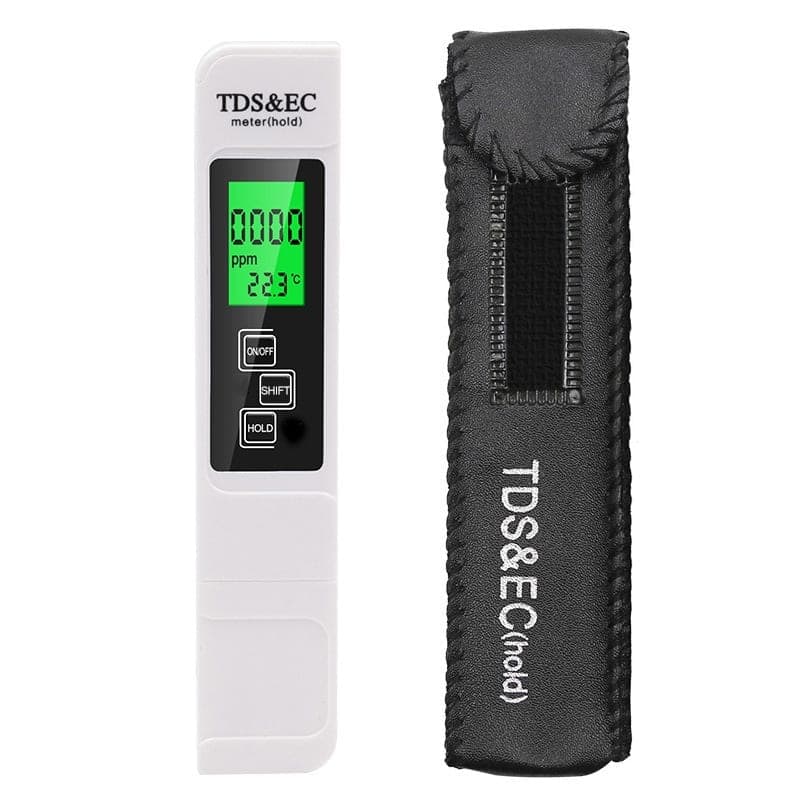 Backlight Model TDS & EC Water Quality Test Pen Meter Conductivity Test Pen (White)